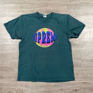 Supreme Green Graphic T-Shirt preshrunk